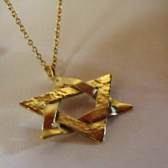 Star of David necklace. Magen David necklace.